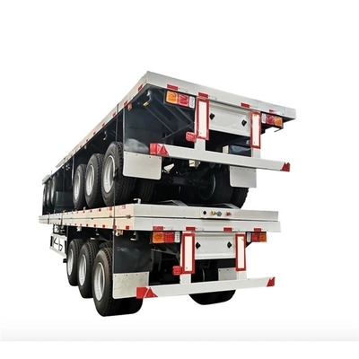 ABS Anti-lock Braking System 3-Axis Skeleton Container Semi-Trailer for Medium Duty
