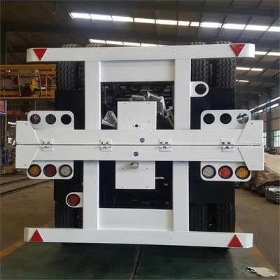 ABS Anti-lock Braking System 3-Axis Skeleton Container Semi-Trailer for Medium Duty