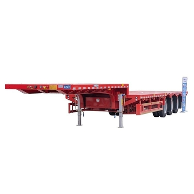 16 Tire Number Steel Tipper Truck Semi Trailer with Low Bed and Gooseneck