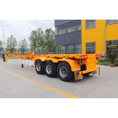 Container Lock 20FT 40FT Container Frame Skeleton Semi Trailer with 5.5 tons Capacity