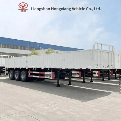 3axles 4axles 40-80tons Side Wall Semi Trailer with 12 Twist Lock Drop Side Trailer