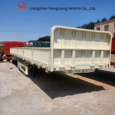 3axles 4axles 40-80tons Side Wall Semi Trailer with 12 Twist Lock Drop Side Trailer