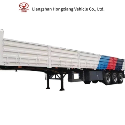 40FT Cargo Transport Semi Trailer with 3 Axles Tread 1820mm 5.5 tons
