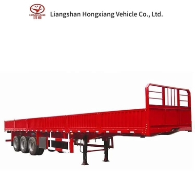 40FT Cargo Transport Semi Trailer with 3 Axles Tread 1820mm 5.5 tons