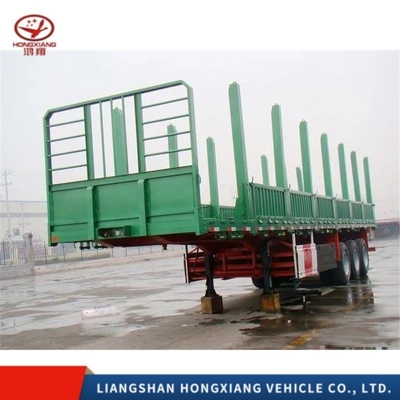 2/3 Axle 20/40 FT Flatbed Trailer Customized Color Skeleton Chassis Deck Semi Trailer