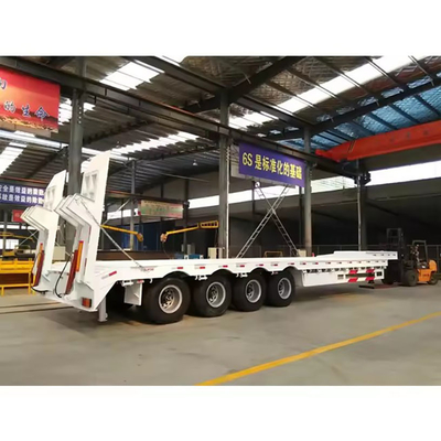 3 Axle Container Flatbed Semi-Trailer Truck Trailers with ABS Anti-lock Braking System