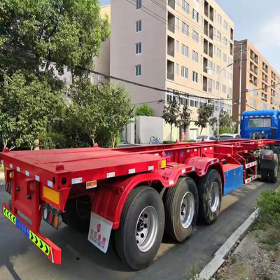 ABS Anti-lock Braking System Low Platform Semi-Trailer for Container Chassis Loader Truck