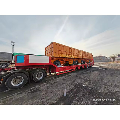 ABS Anti-lock Braking System Flat Bed Container Semi Trailer for Containers 3 Axles