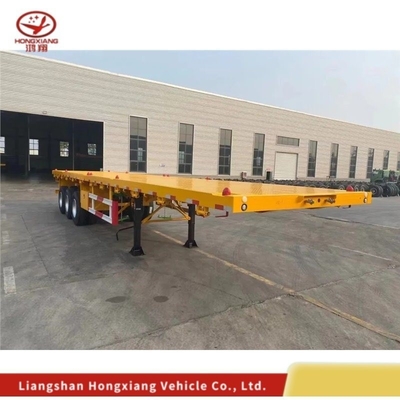 2 Axle 40FT Container Semi Trailer with Dual Line Braking System and Customization