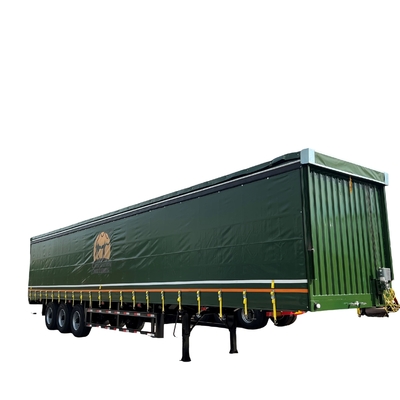 ABS Anti-lock Braking System 3 4-Axle Trailer Closed Cargo Transport with PVC Tarpaulin