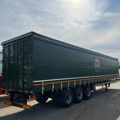 ABS Anti-lock Braking System 3 4-Axle Trailer Closed Cargo Transport with PVC Tarpaulin
