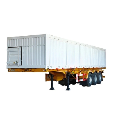 12 Meters Steel Box-Type 3-Axis Container Transport Semi-Trailer with Spinner Wing