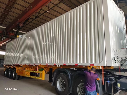 Camionette Light Spread Wing Open Steel Semi-Trailer Flying Wing Transport Vehicle