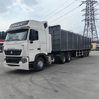 3/4 Axle Number Box Truck Half-Box Trailer with Cross Arm Type Suspension System