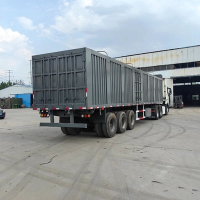 3/4 Axle Number Box Truck Half-Box Trailer with Cross Arm Type Suspension System