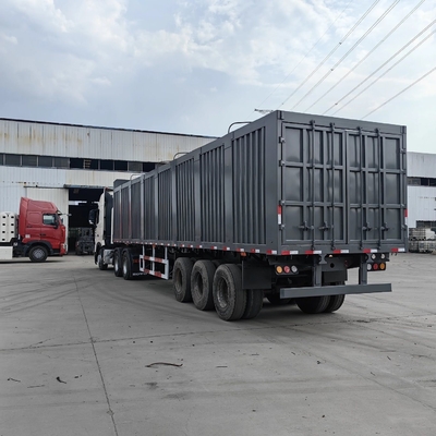 3/4 Axle Number Box Truck Half-Box Trailer with Cross Arm Type Suspension System