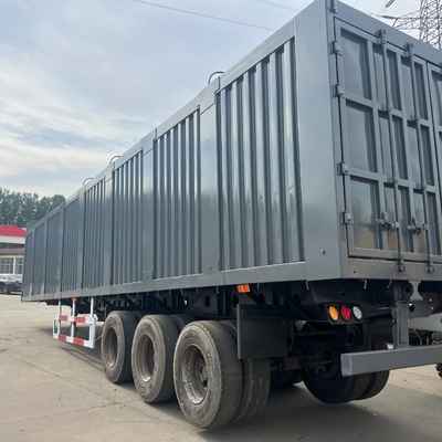 3/4 Axle Number Box Truck Half-Box Trailer with Cross Arm Type Suspension System