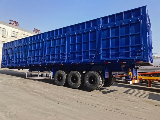 3-Axis 40-100 Tons Box Semi-Trailer Not Self-dumping 1 Year After-sales Service