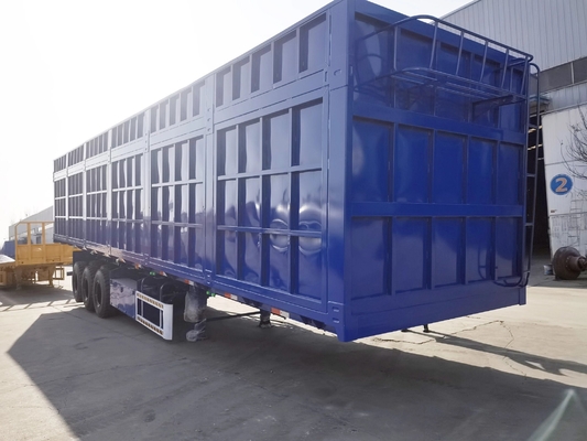 3-Axis 40-100 Tons Box Semi-Trailer Not Self-dumping 1 Year After-sales Service