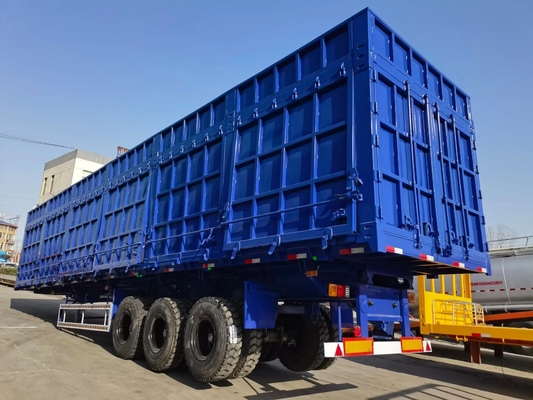 3-Axis 40-100 Tons Box Semi-Trailer Not Self-dumping 1 Year After-sales Service
