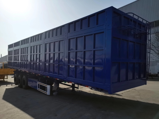 3-Axis 40-100 Tons Box Semi-Trailer Not Self-dumping 1 Year After-sales Service