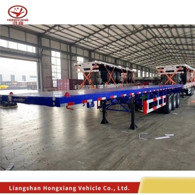 40FT 3 Axle Skeleton Trailer Frame Flatbed Trailer Immobilize Dual Line Braking System
