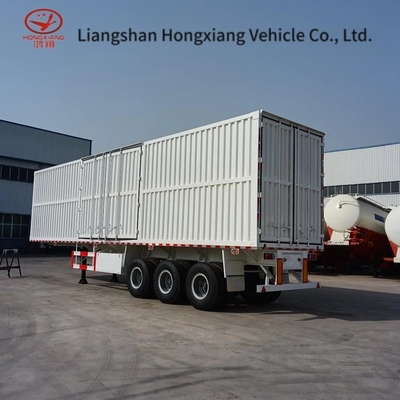 Customized Insulated Van Draw Bar Trailer with Dual Air Brake System 3/4 Axle Number