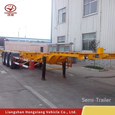 40FT Container Flatbed Low Bed Framework Skeleton Semi-Trailer Extendable Fence Bulk
