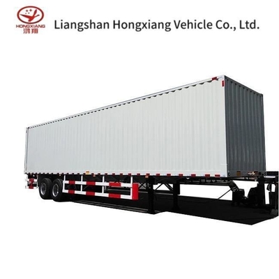 1 Year After-sales Service 40FT Dry Wing Van Semi Trailer with Leaf Spring Suspension