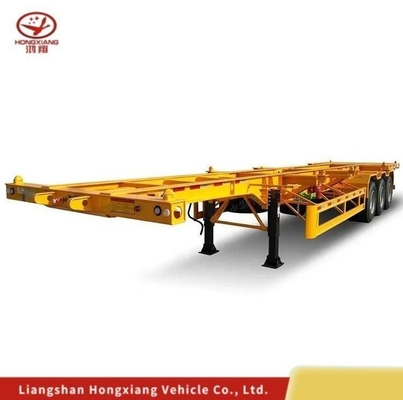 40FT 40 Foot Skeleton/Skeletal Drawbar Tri Axle Extendable Truck Trailers Container Chassis Semi Trailer