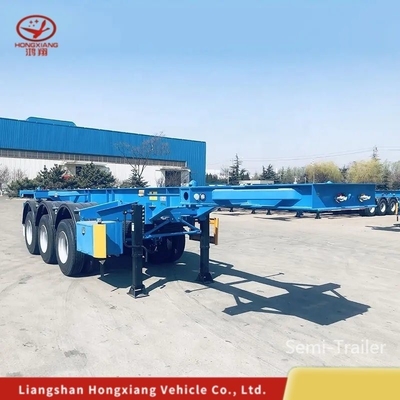 Skeleton Container Semi Trailer 2 3 Axle 20 40FT Skeleton Trailer with Customization