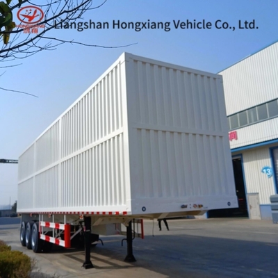 2/3 Axle 53 FT Dry Van Trailer with Dual Air Brake System and Aluminum Enclosed Cargo Box