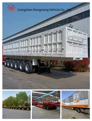 2/3 Axle 53 FT Dry Van Trailer with Dual Air Brake System and Aluminum Enclosed Cargo Box