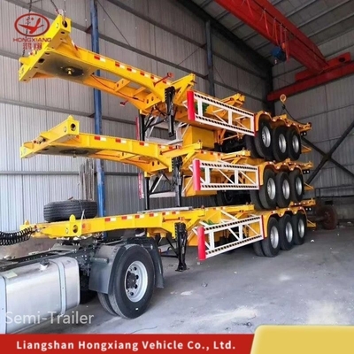 Customizable Colour Skeleton Container Chassis Semi Trailer with Immobilize System