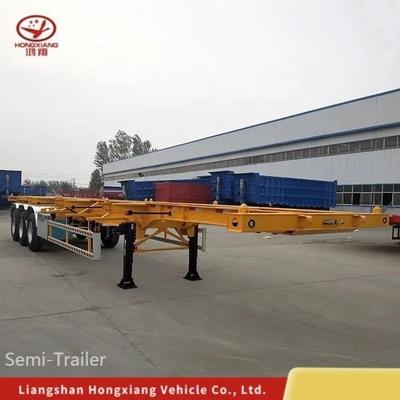 3 Axles 40FT Container Skeleton Chassis Semi Trailer for Easy Loading and Unloading