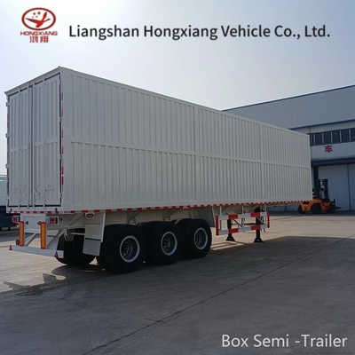 3 Axles 40 Tons Van Cargo Box PVC Curtain Side Semi Trailer for Loading and Unloading