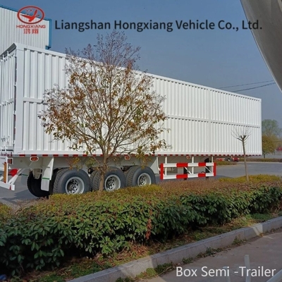3 Axles 40 Tons Van Cargo Box PVC Curtain Side Semi Trailer for Loading and Unloading