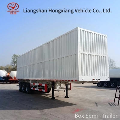 3 Axles 40 Tons Van Cargo Box PVC Curtain Side Semi Trailer for Loading and Unloading