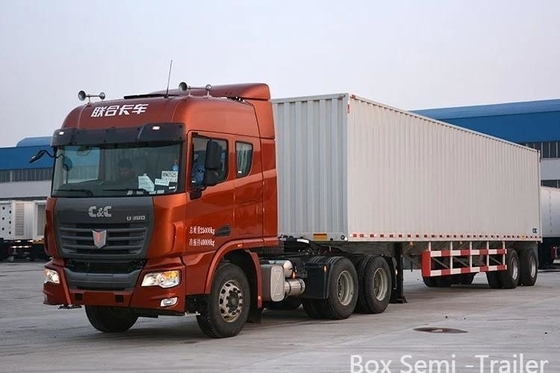 Side Curtain Van Semi Trailer with Dual Air Brake System and 60 Ton Weight Capacity