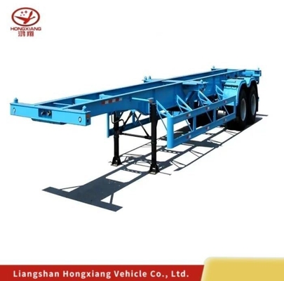 Skeleton Multi Axle Heavy Low Bed/Lowbed Ramp/Drop Deck Gooseneck Flatbed/Skeleton Semi Truck Trailer Lowboy 5.5 Tons