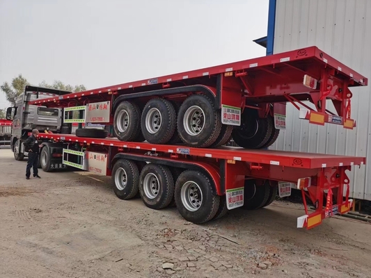 3-Axle 40t60t Flatbed Truck Trailer Suitable for Customer Requirements