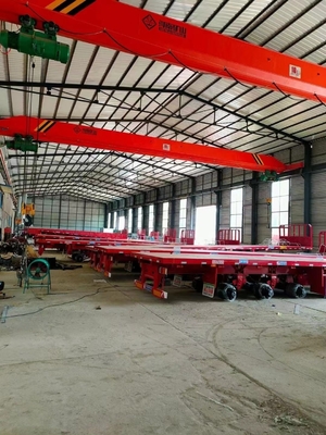 3-Axle 40t60t Flatbed Truck Trailer Suitable for Customer Requirements