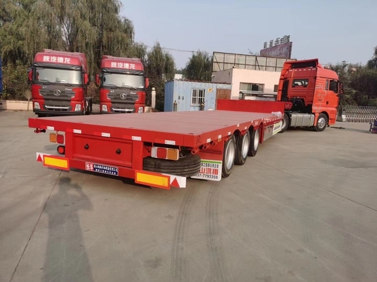 3-Axle 40t60t Flatbed Truck Trailer Suitable for Customer Requirements