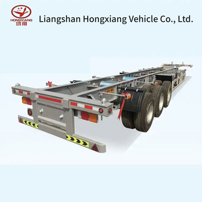 40FT Tri-Axle Container Skeleton Semitrailer Customization for Container Transport