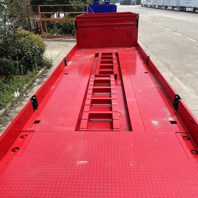 ABS Anti-lock Braking System Steel Pull-out 3-Axis Flat Semi-Trailer for Transportation