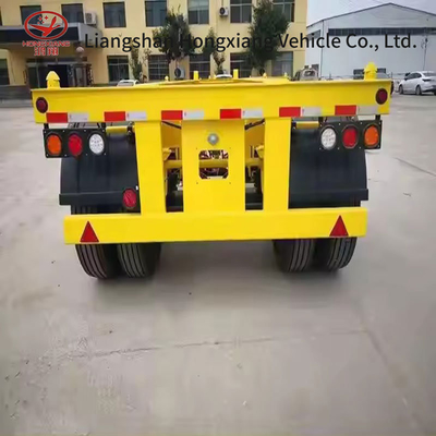 Multi-link Type Skeleton Extendable Low Bed Semi-Trailer for Heavy Cargo Transport