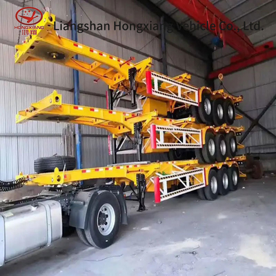 Medium Duty Transport Container Chassis Skeleton Trailer Manufacturers in Latest Model