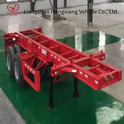 ABS Anti-lock Braking System Extendable Sliding Mobile Container Skeleton Semi-Trailer