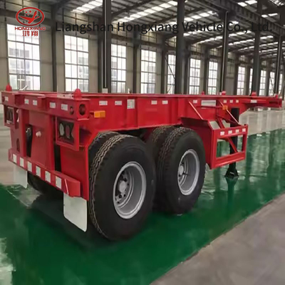 ABS Anti-lock Braking System Extendable Sliding Mobile Container Skeleton Semi-Trailer