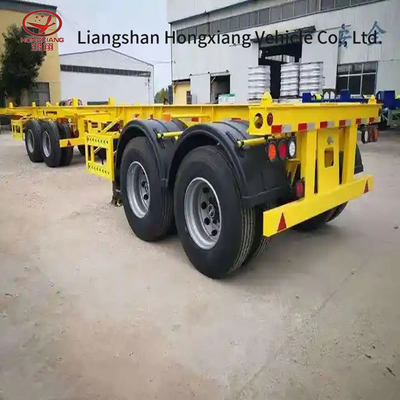Skeleton Chassis Semitrailer with 8sets Twist Locks Grade Medium Duty Customization